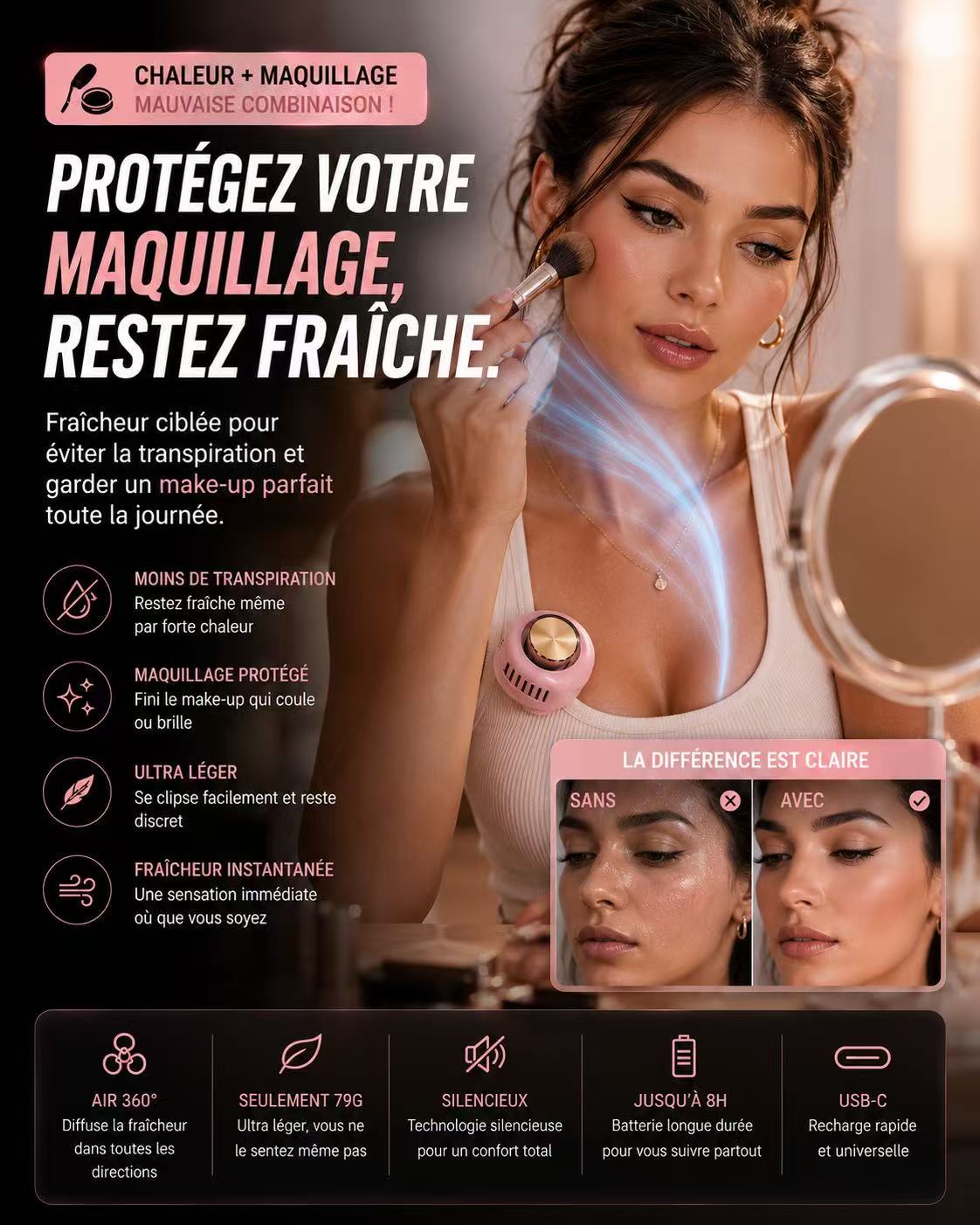 La mini clim que vous emportez partout