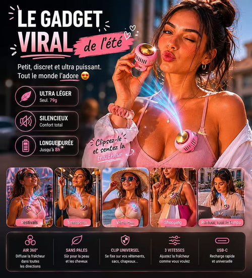 La mini clim que vous emportez partout